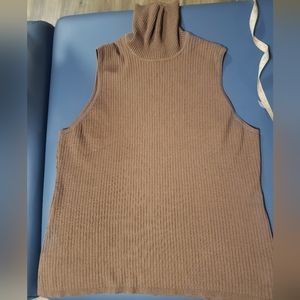 Chico's silk blend sleeveless turtleneck